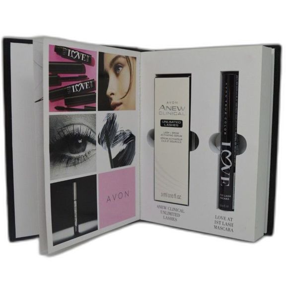 New Avon Limited Edition Book Perfect Pair Clinical Mascara & Brow Kit - Picture 3 of 5